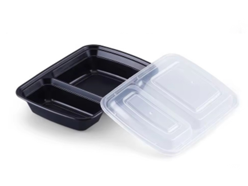 Disposable Two compartments Square Container