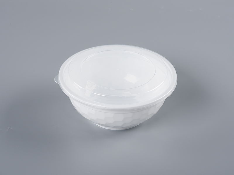 36oz PP Disposable Diamond Bowl with Lid