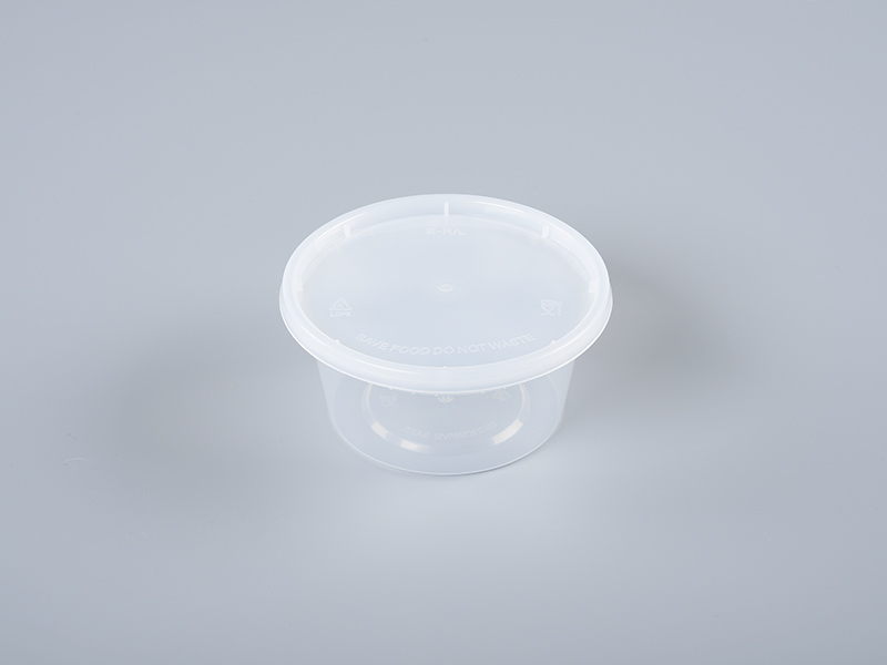 Clear 12oz PP Plastic Soup Cup with Lid