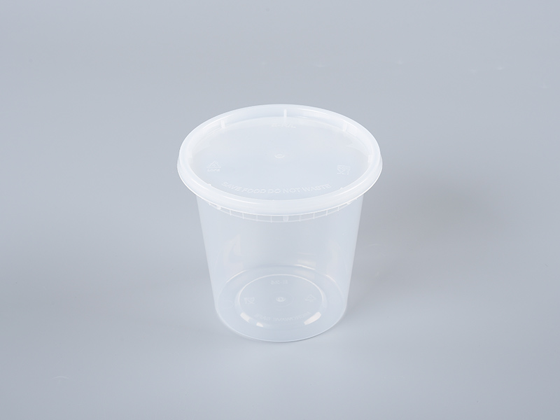 Clear 24oz Disposable PP Soup Cup with Lid