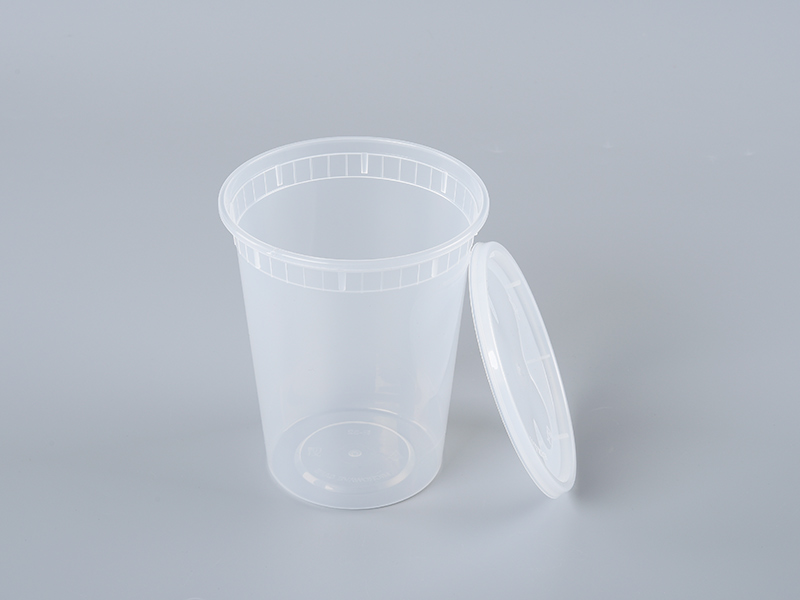 Clear 32oz PP Soup Cup with Lid