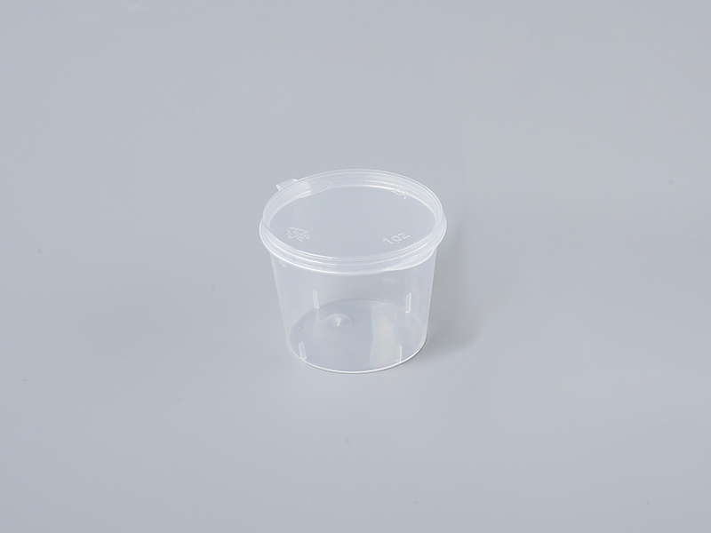 Transparent Plastic 1oz Cup with Lid