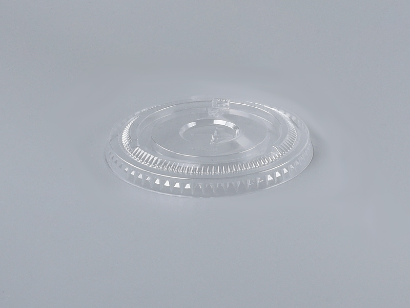 PET Transparent Lid 98 Flat Lid Cross Hole