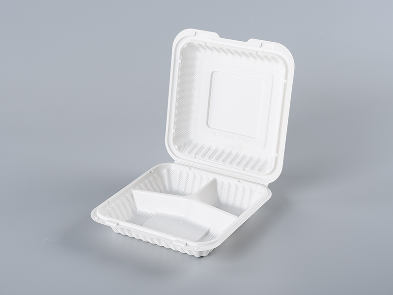 White 773(7inch) PP Hinger Container