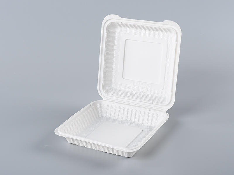 White 991(9inch) / 45oz PP Hinger Container