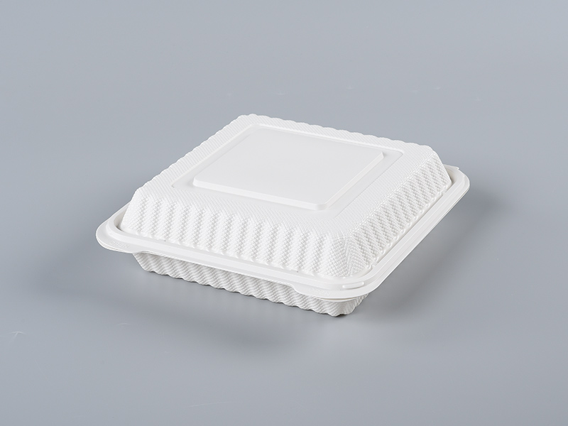 White 991(9inch) / 45oz PP Hinger Container