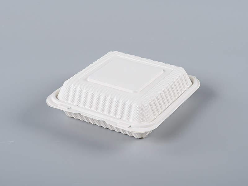 White 881(8inch) / 36oz PP Hinger Container