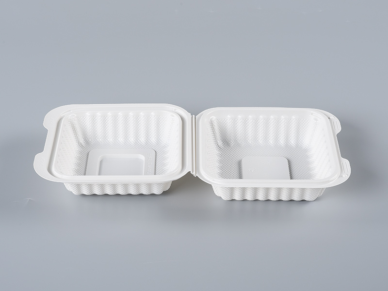 White 225(6inch) / 18oz PP Hinger Container