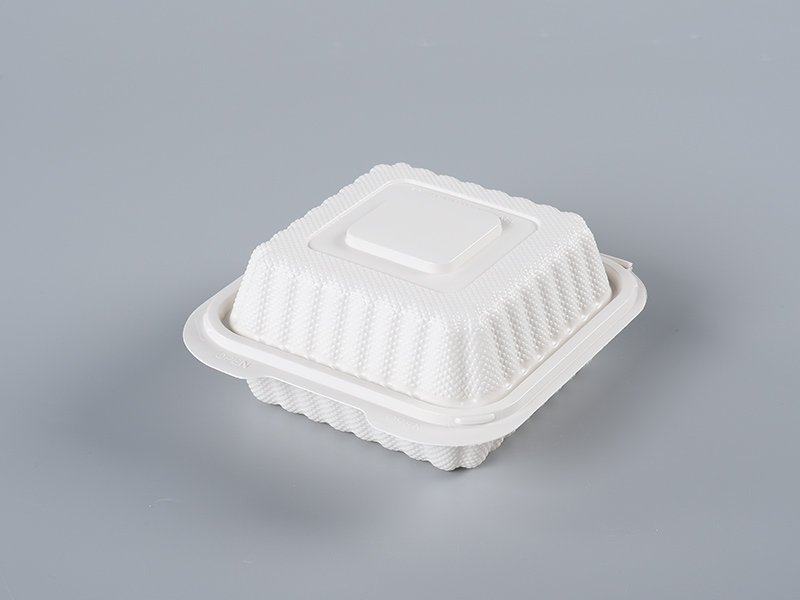 White 225(6inch) / 18oz PP Hinger Container