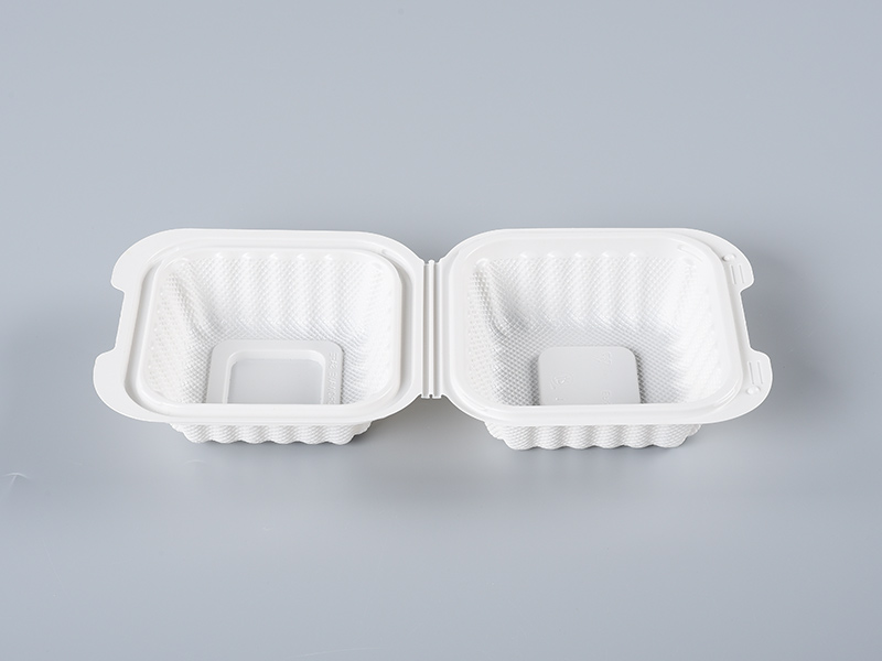 White 224(5inch) / 11oz PP Hinger Container