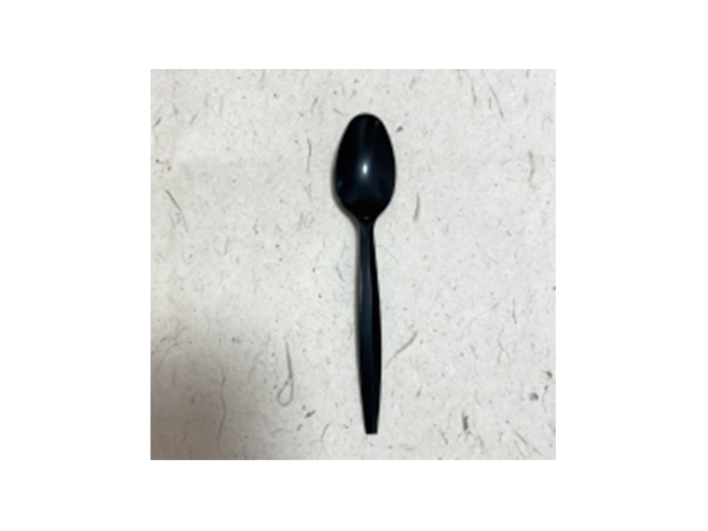 Plastic Disposable Black Spoon