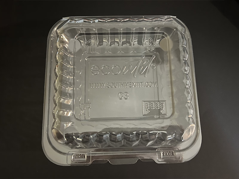 8inch Single Comp PET Clamshell Container