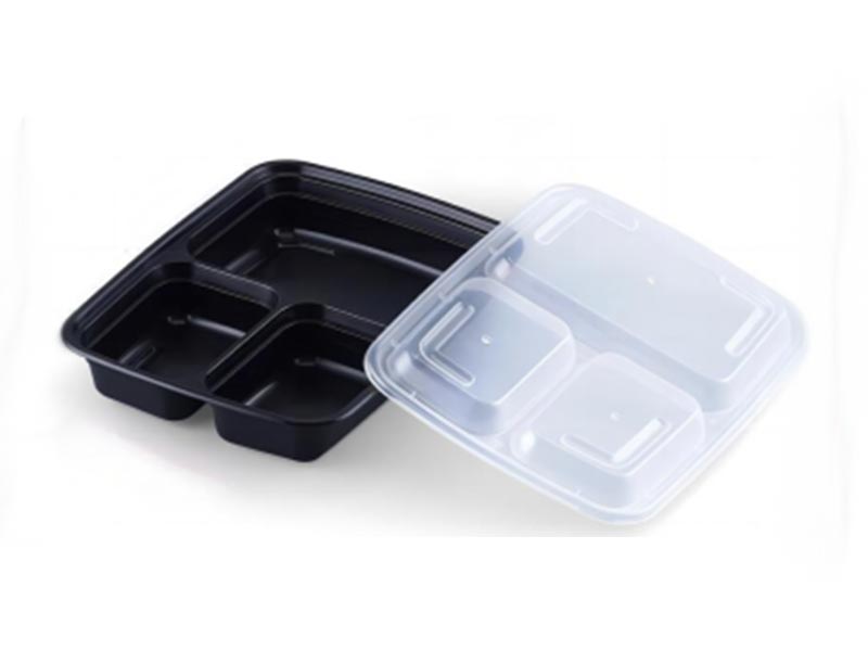 Three compartments Square Container